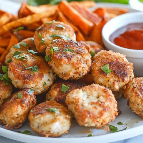 Crispy air fryer chicken bites