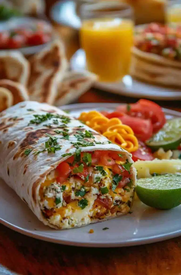 Cheeseburger wrap with a spicy and savory twist