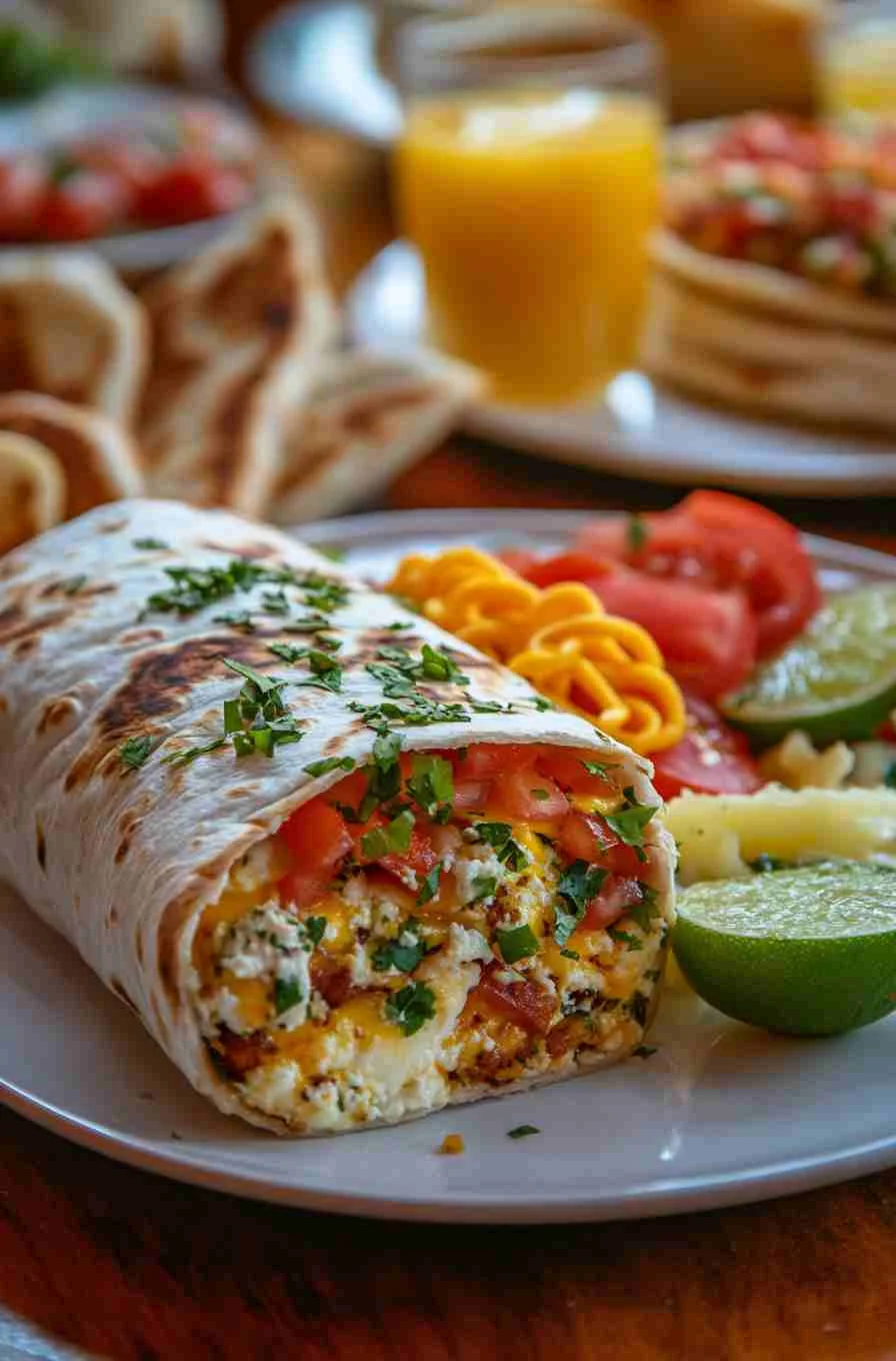 Cheeseburger wrap with a spicy and savory twist
