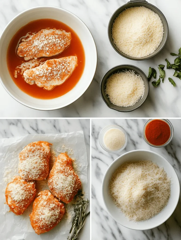 Making parmesan crusted chicken in air fryer