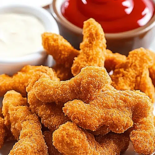 Crispy dino nuggets in air fryer