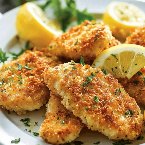 Crispy parmesan crusted chicken in air fryer