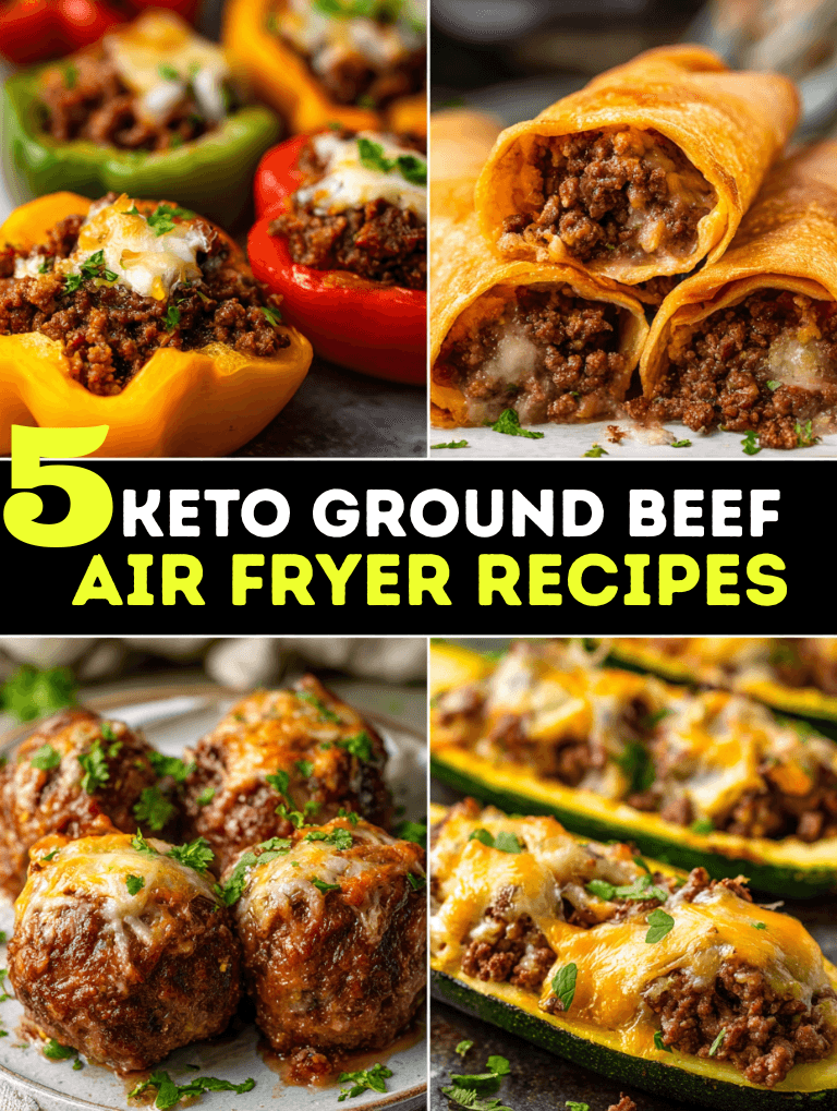 5 Keto Ground Beef Air Fryer Recipes (2)