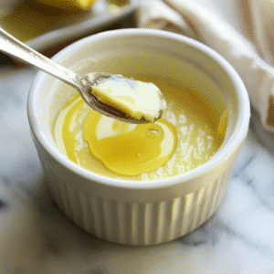 Lightly grease a ramekin with oil spray or brush with oil.