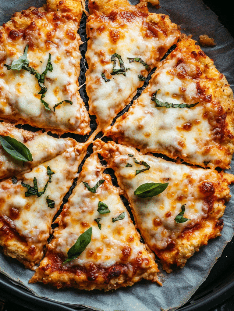 Chicken crust pizza recipe baked in air fryer