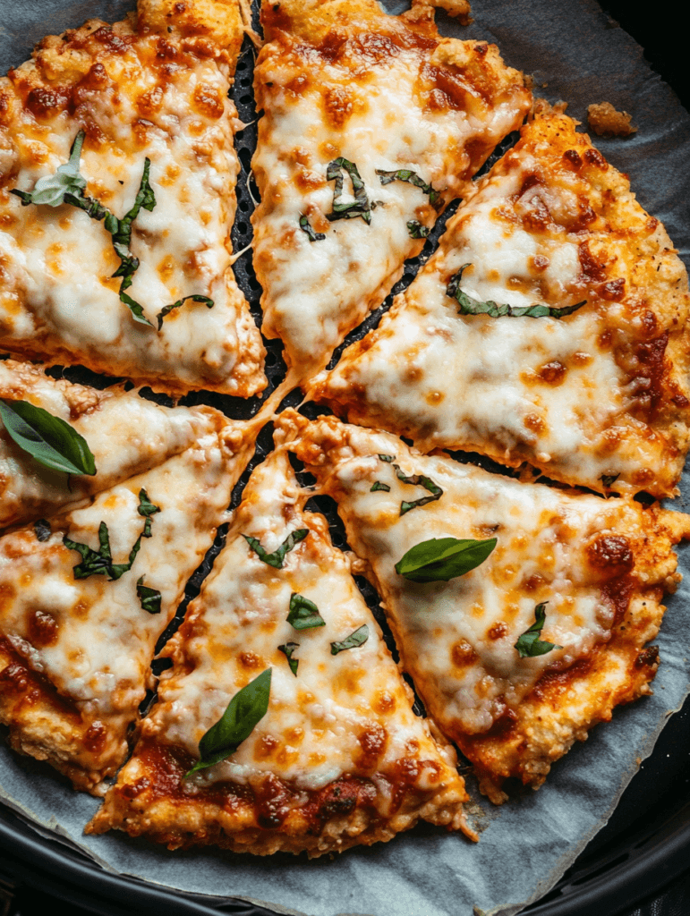 Chicken crust pizza recipe baked in air fryer