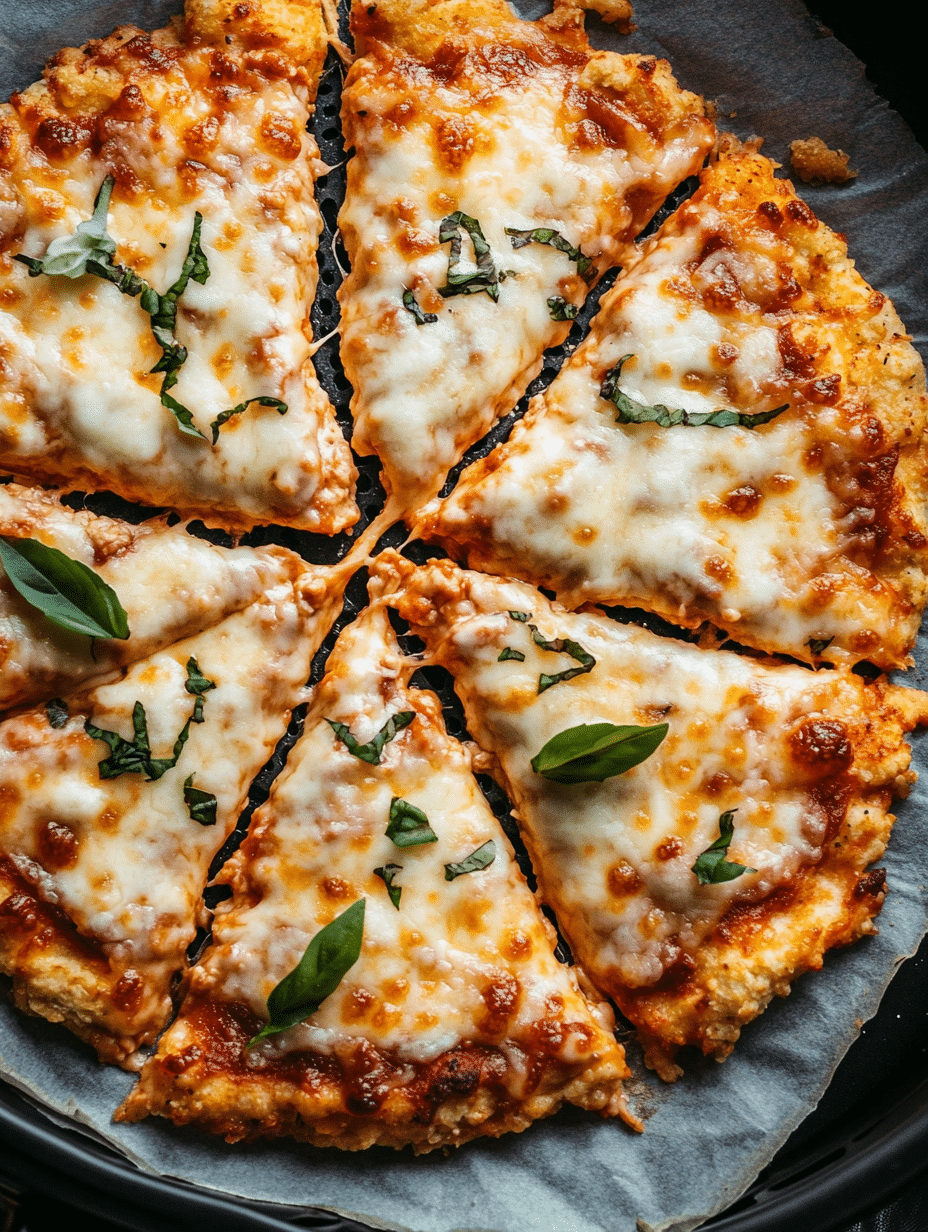 Chicken crust pizza recipe baked in air fryer