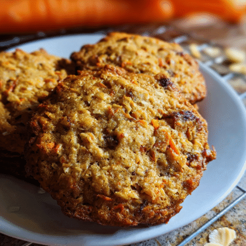 Easy air fryer carrot cake cookies fresh from basket