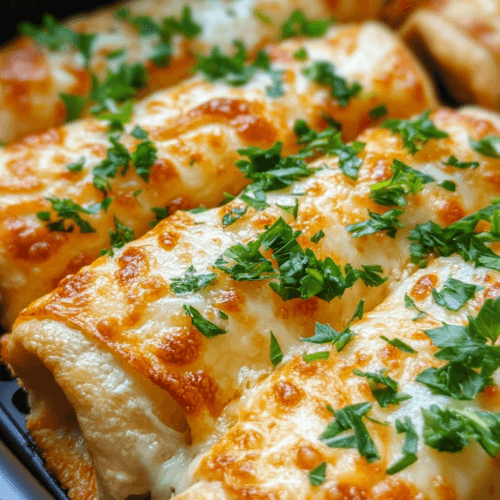 keto low-carb garlic bread wraps in air fryer close-up