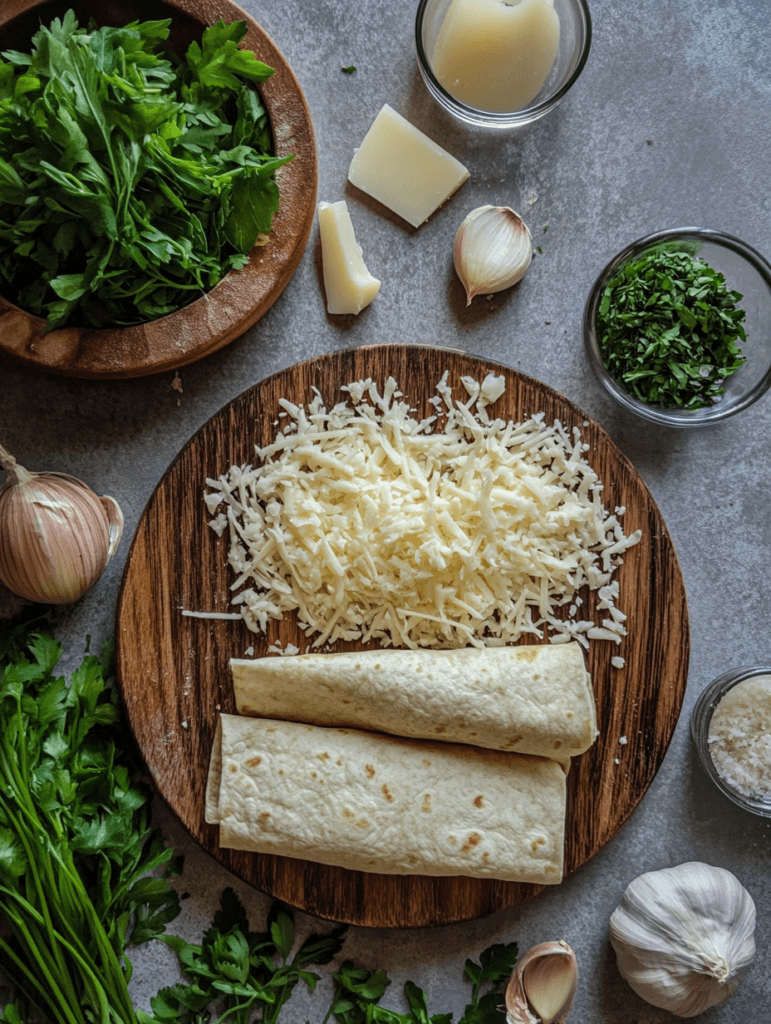 keto ingredients garlic bread wraps air fryer
