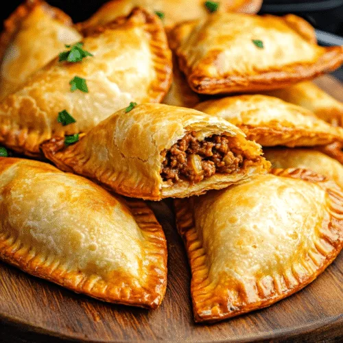 Low-carb beef empanadas cooked in the air fryer
