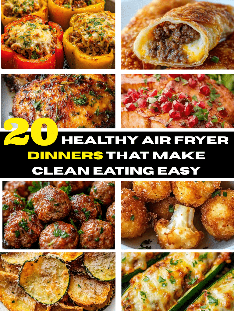 healthy air fryer dinners on a summer table