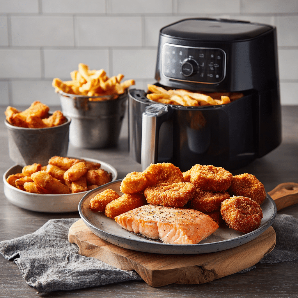 Air fryer frozen food