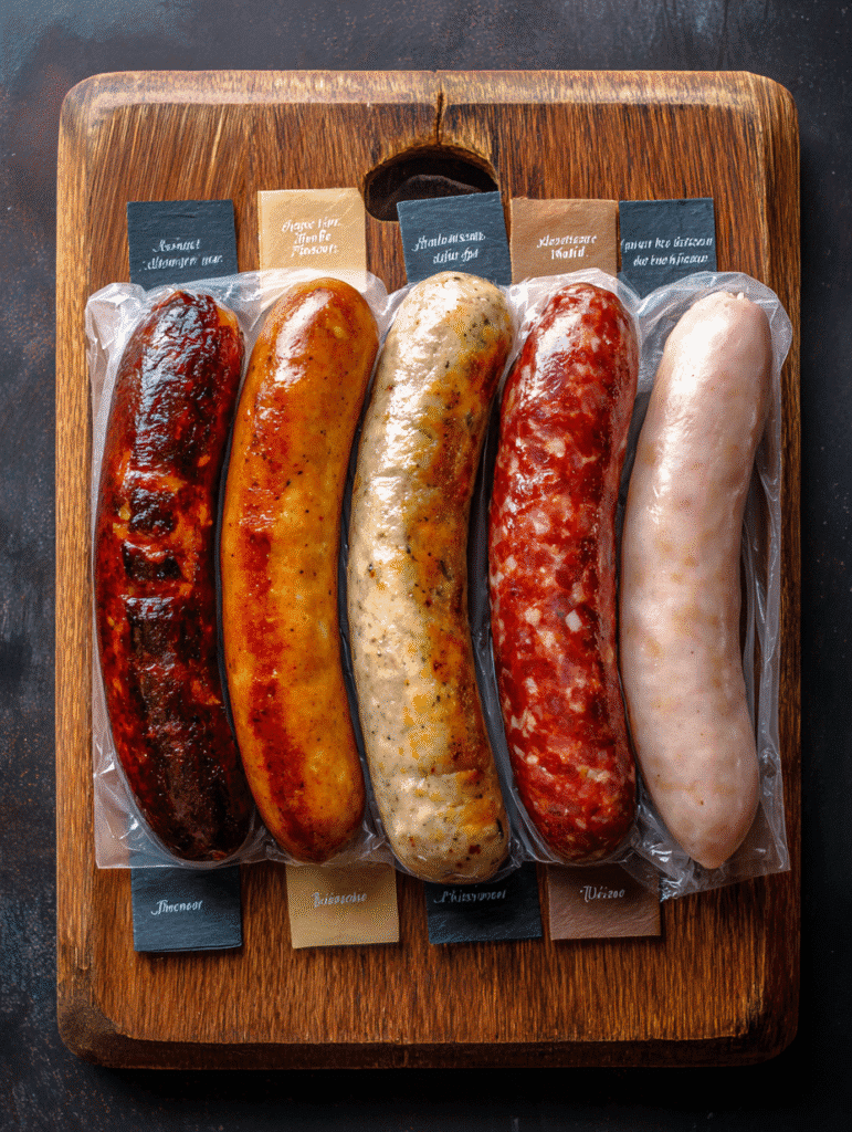 air fryer sausages with sides
