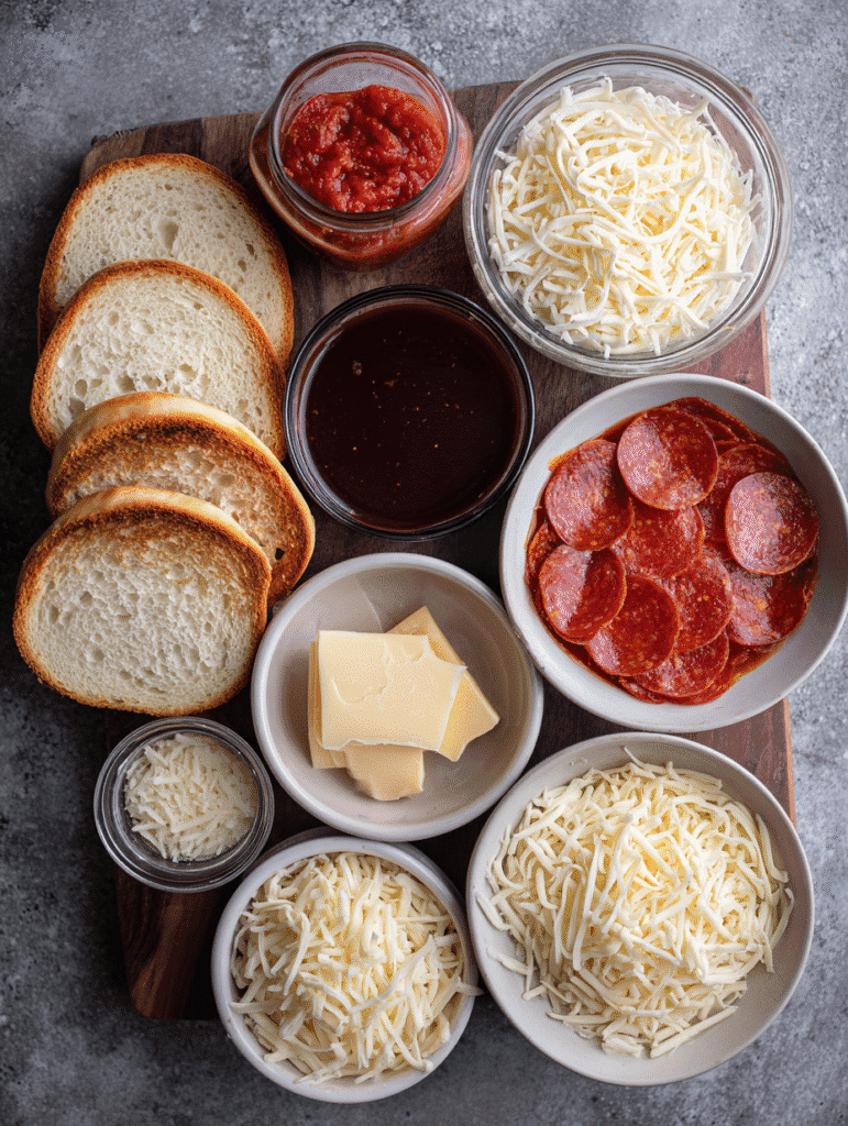 Ingredients for Mini Air Fryer Pizzas