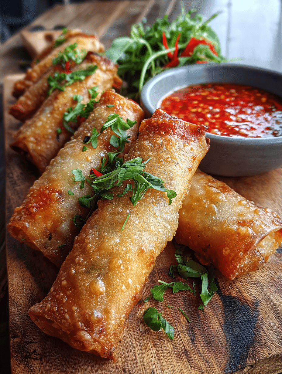 Veggie & Cheese Spring Rolls