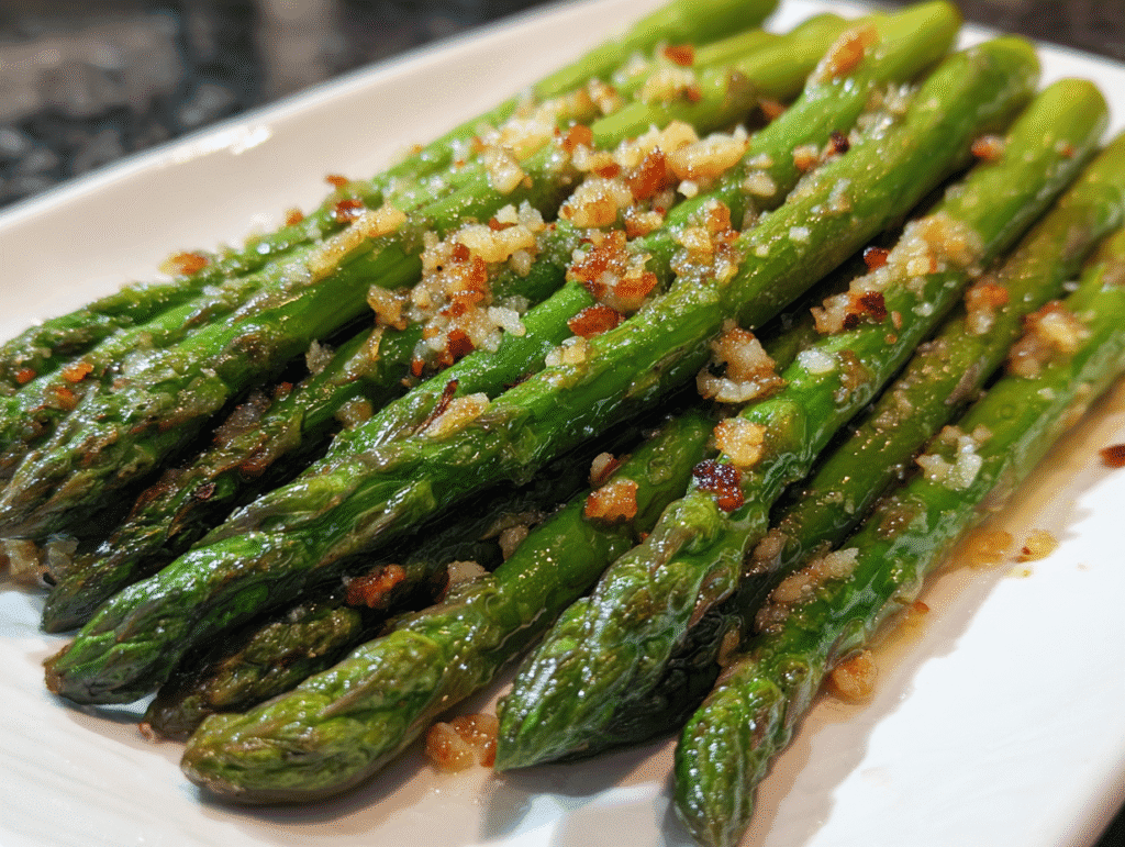 Garlic Parmesan Asparagus Air Fryer Recipe
