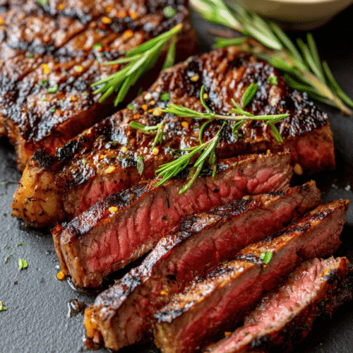 Air Fryer Steak Recipe close-up for juicy results