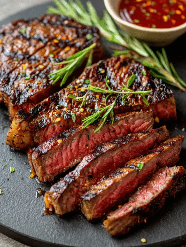 Air Fryer Steak Recipe close-up for juicy results