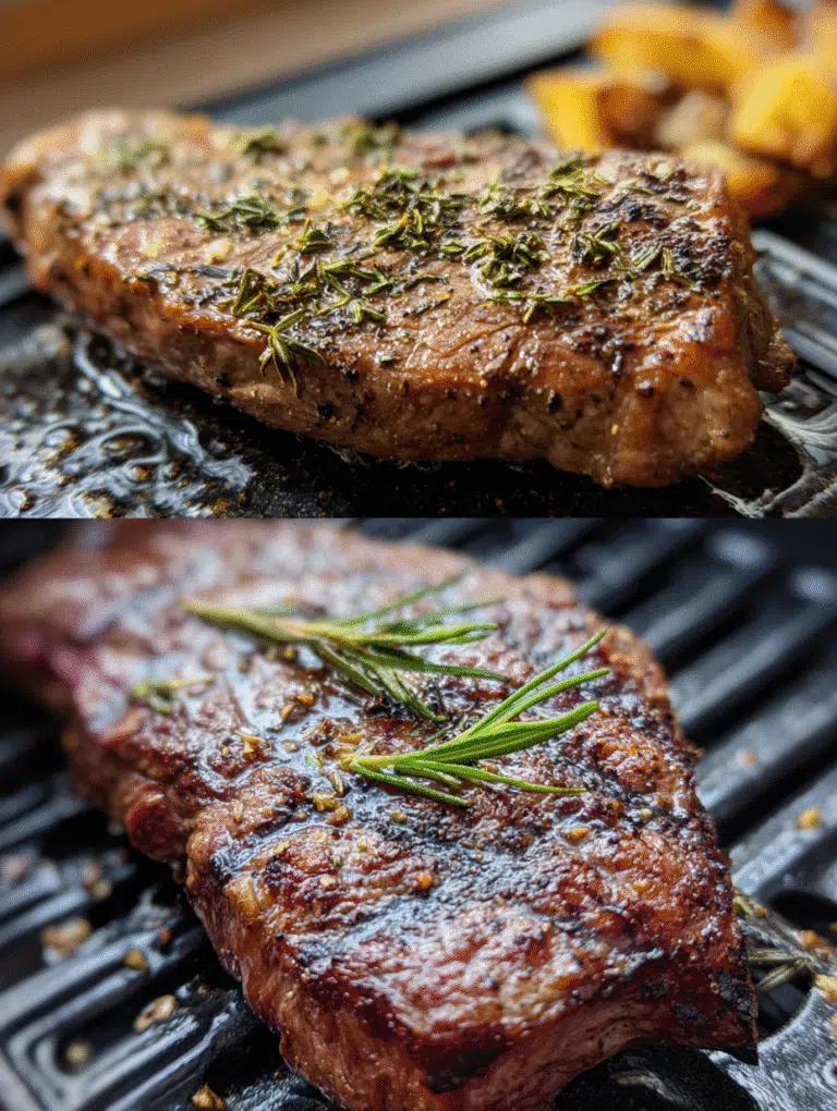 air fryer vs grill steak comparison image