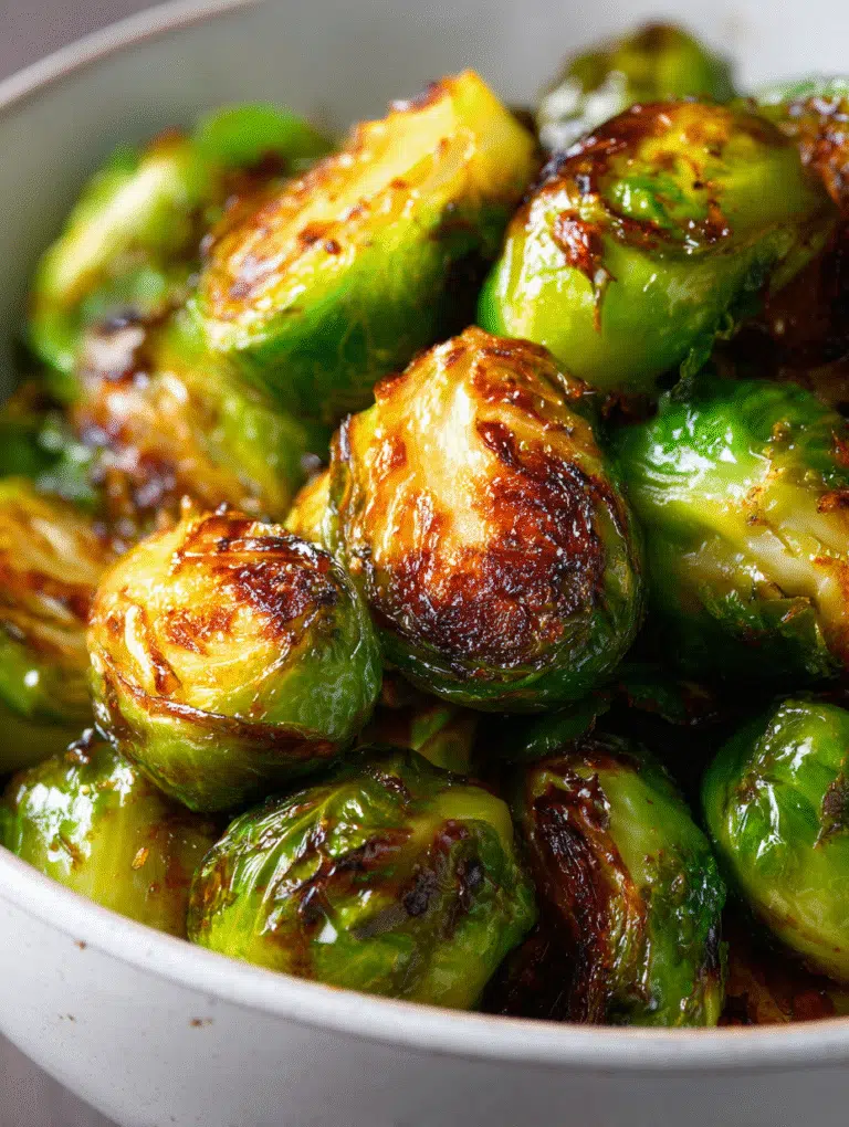 Crispy air fryer frozen Brussels sprouts