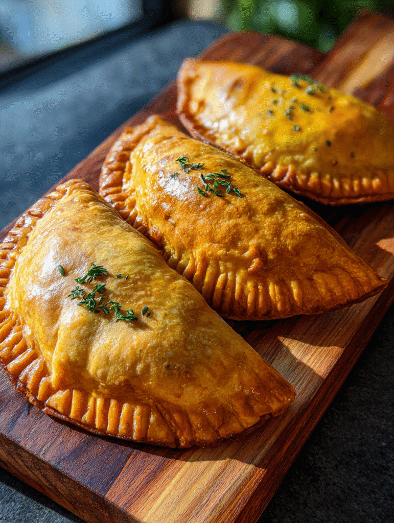 crispy frozen Jamaican beef patty in air fryer