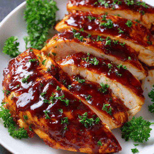 Easy Air Fryer BBQ Chicken Breasts – healthy and quick in air fryer basket
