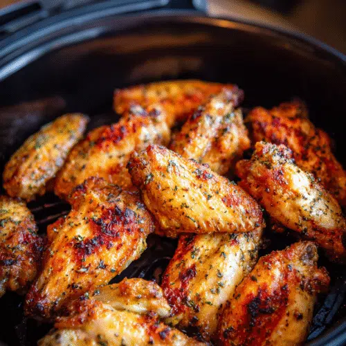 Frozen chicken wings in air fryer without thawing crispy result