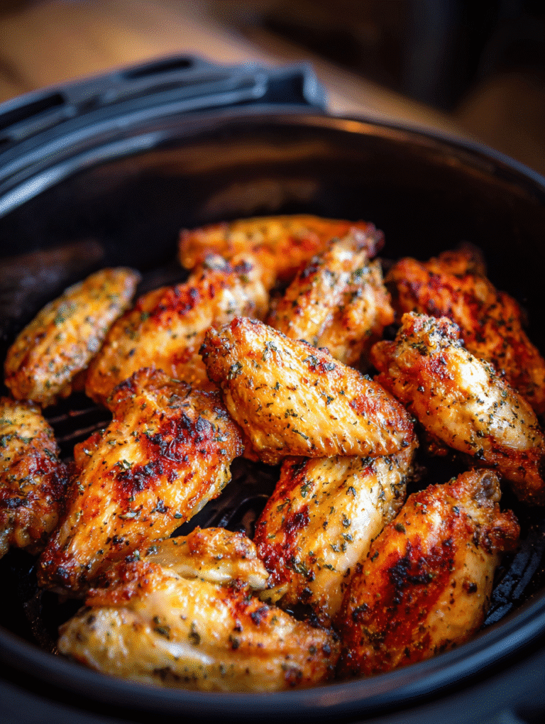 Frozen chicken wings in air fryer without thawing crispy result