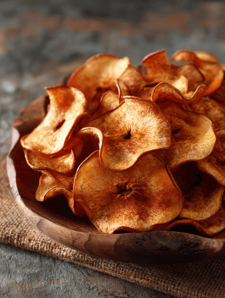 Gluten-free cinnamon apple chips air fryer