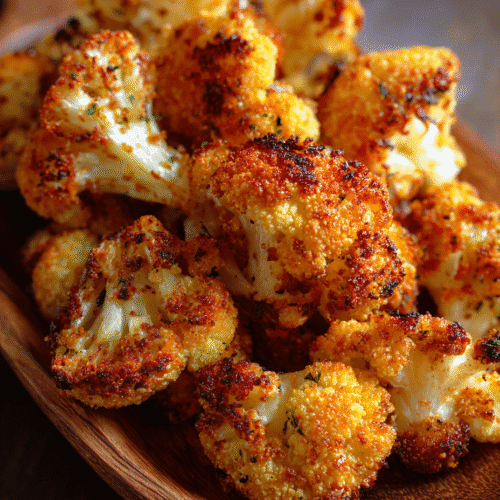 healthy alternative to potatoes - air-fried cauliflower florets