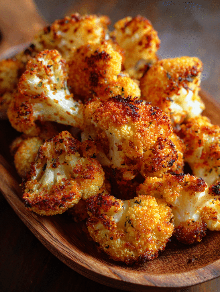 healthy alternative to potatoes - air-fried cauliflower florets