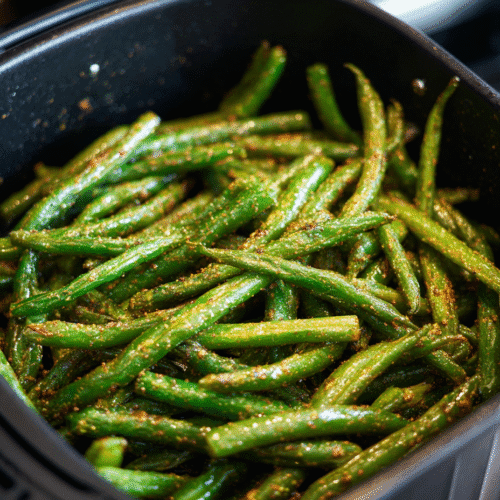 Ingredients for frozen green beans healthy preparation