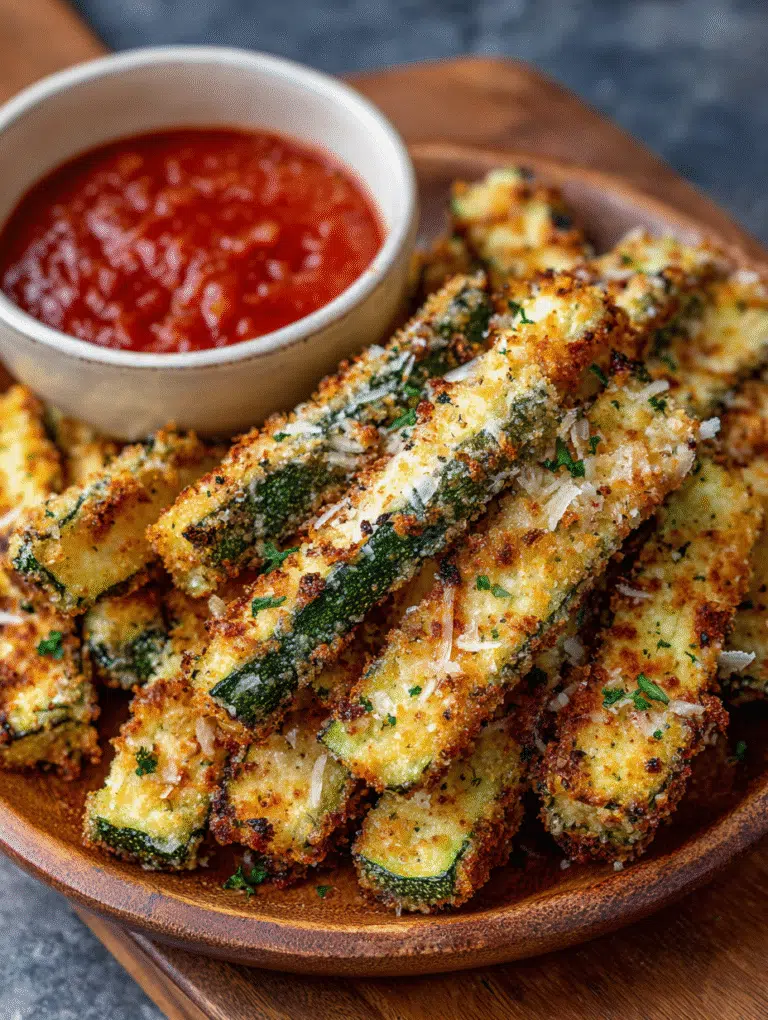 Low Carb Recipe Air Fryer Parmesan Zucchini Fries