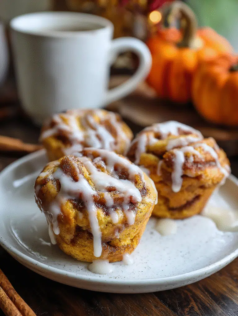 The best pumpkin cinnamon roll muffins ever in air fryer