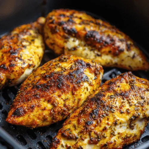 Juicy Air Fryer Chicken Breasts