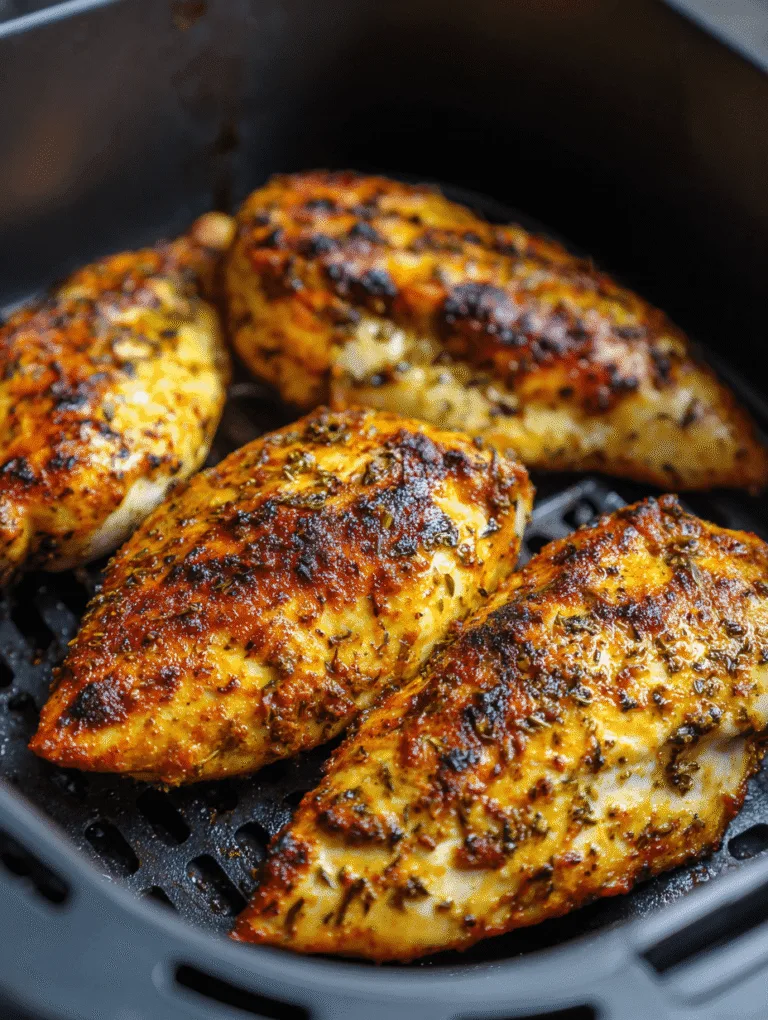 Juicy Air Fryer Chicken Breasts