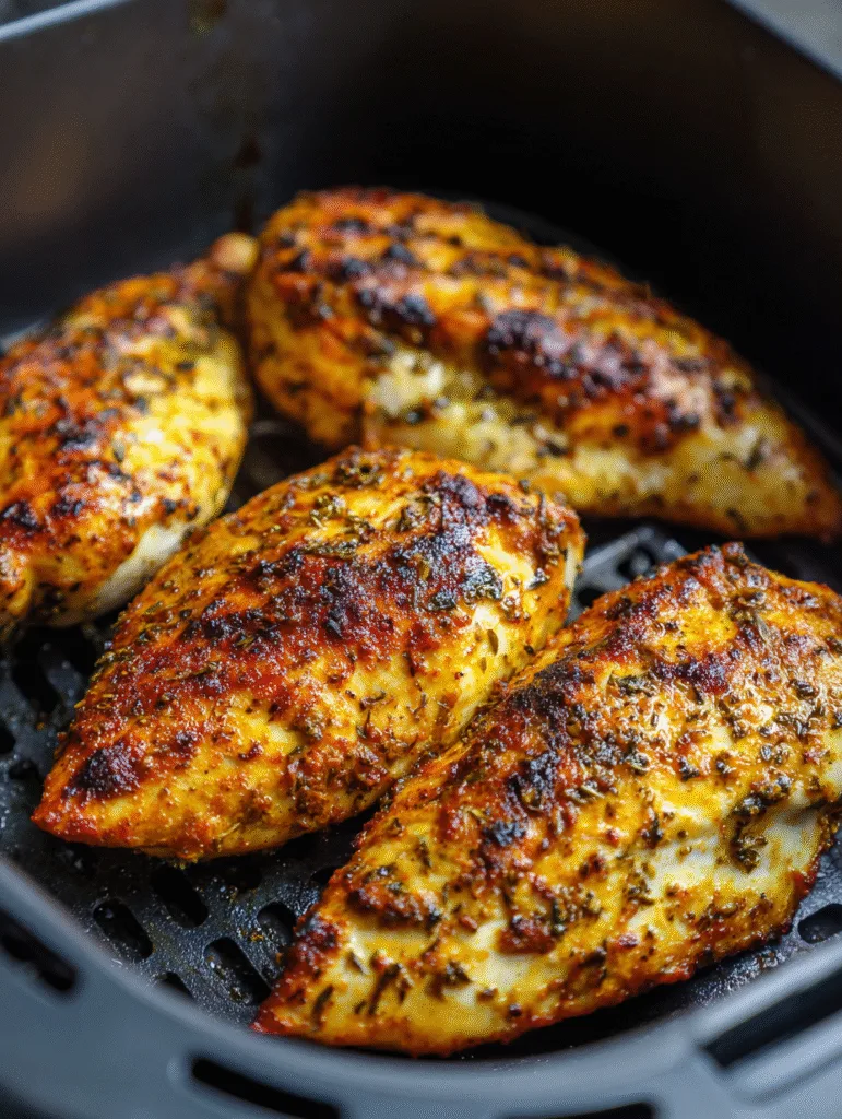 Juicy Air Fryer Chicken Breasts