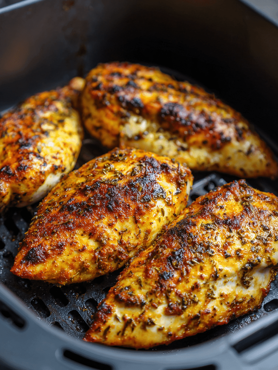 Juicy Air Fryer Chicken Breasts