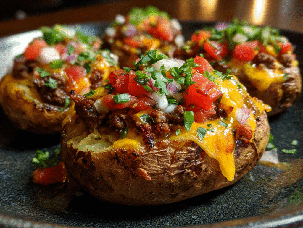 Beginner-Friendly Taco Stuffed Potatoes Air Fryer Recipe