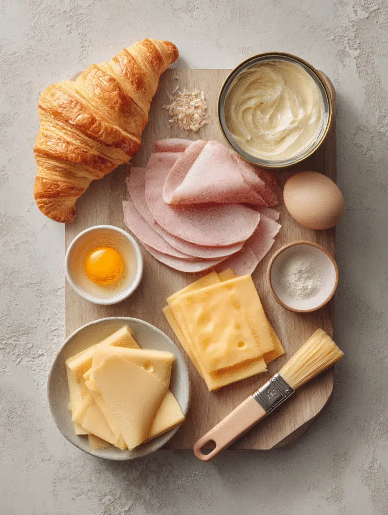 Air Fryer Ham and Cheese Croissants