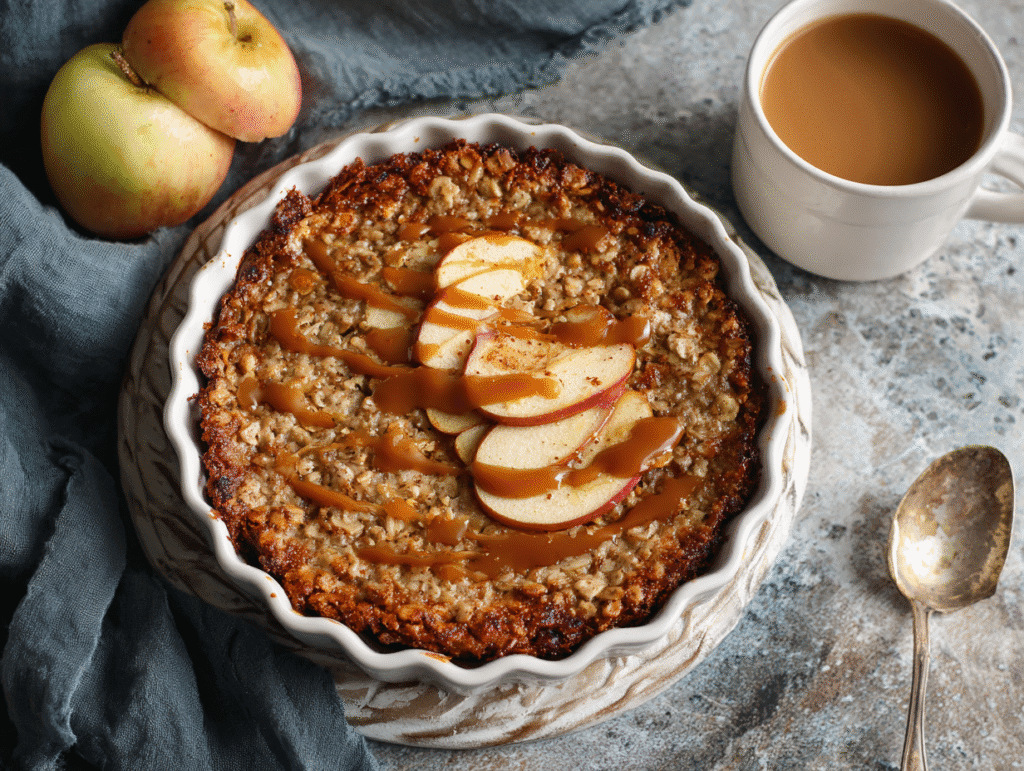 Air Fryer Oatmeal Apple Breakfast Bake