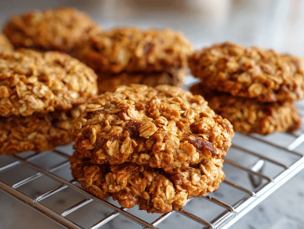 Peach Oatmeal Breakfast Cookies