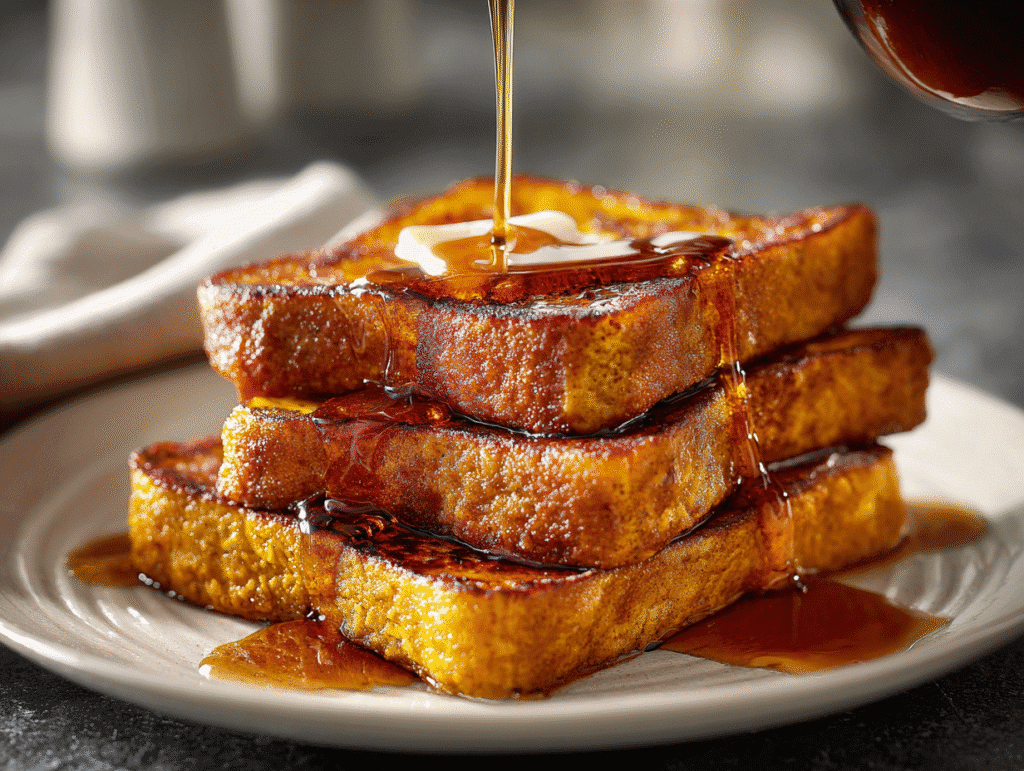 Pumpkin Spice French Toast in Air Fryer