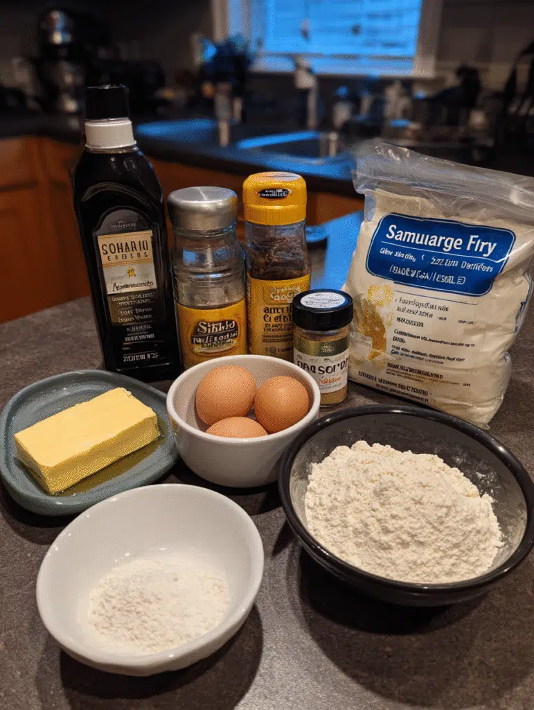 Raw homemade air fryer donuts before cooking