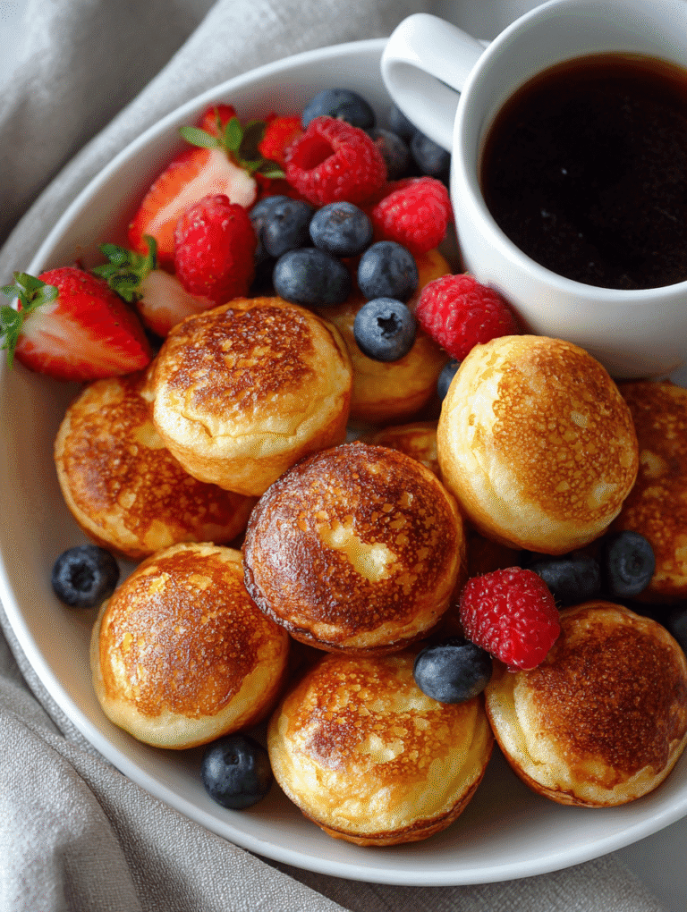 breakfast pancake poppers for easy morning breakfast on the go