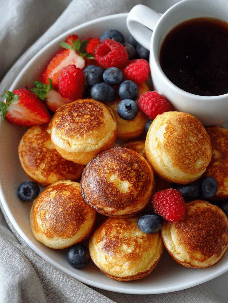 breakfast pancake poppers for easy morning breakfast on the go