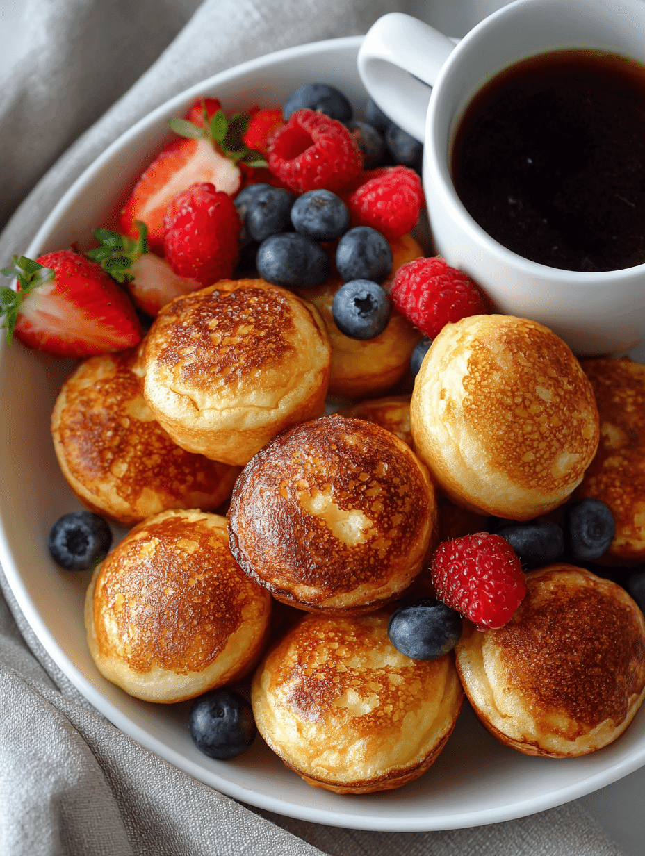 breakfast pancake poppers for easy morning breakfast on the go