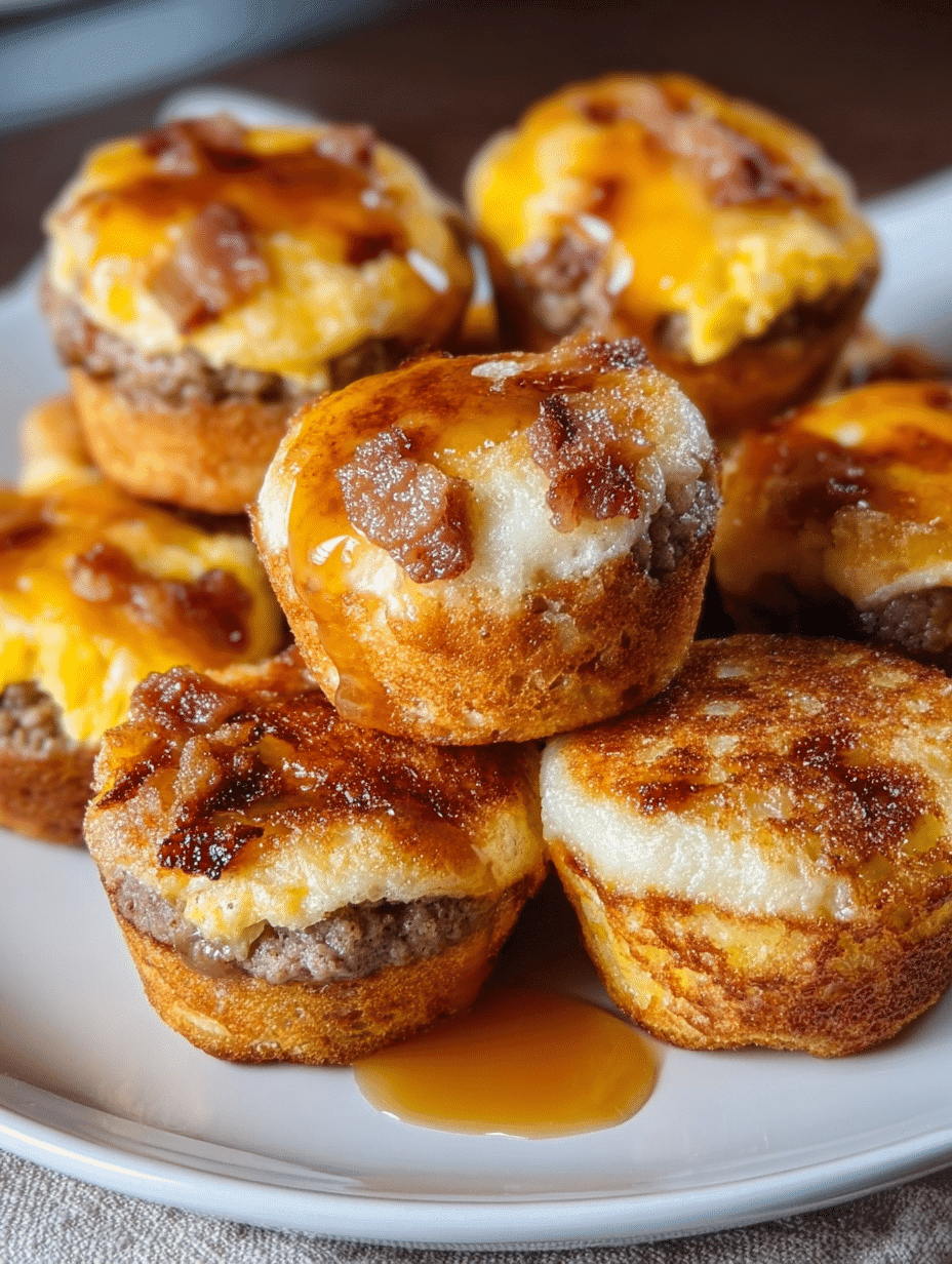 Copycat McGriddle Bites in air fryer served golden and melty