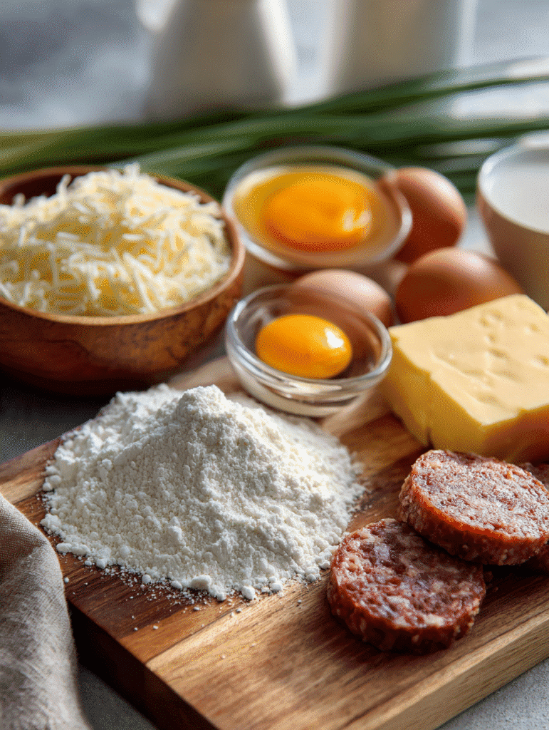 Ingredients for Copycat McGriddle Bites in air fryer